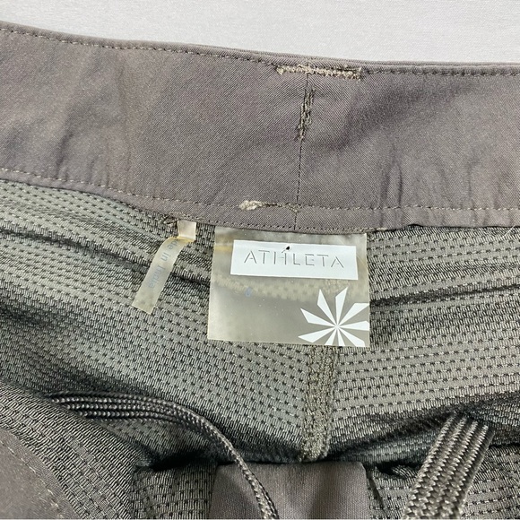 ATHLETA Dipper Mini Skort Golf Skirt pockets Drawstring waist 32 Olive c… - Picture 3 of 15